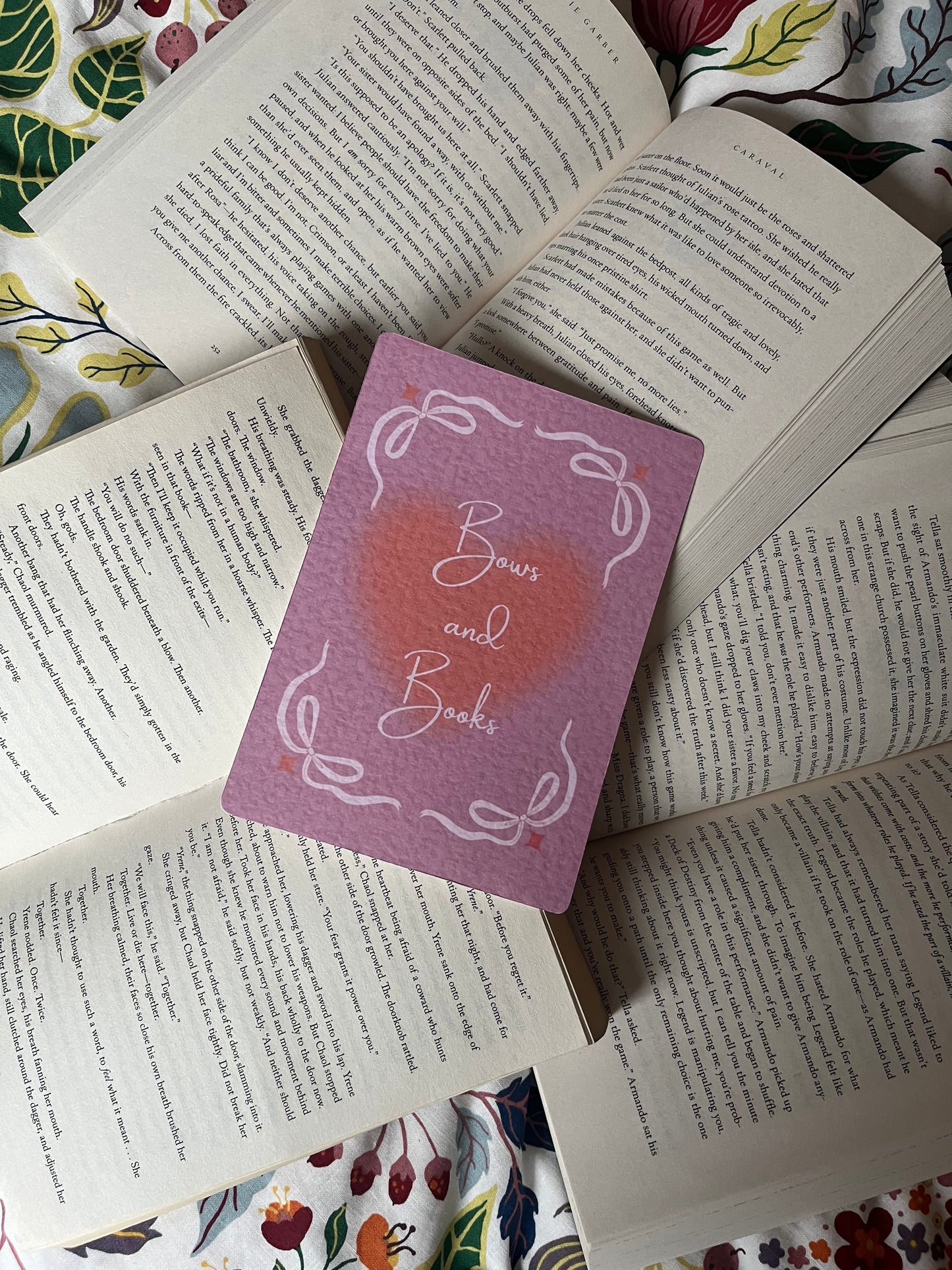 Bows and Books Kindle Insert