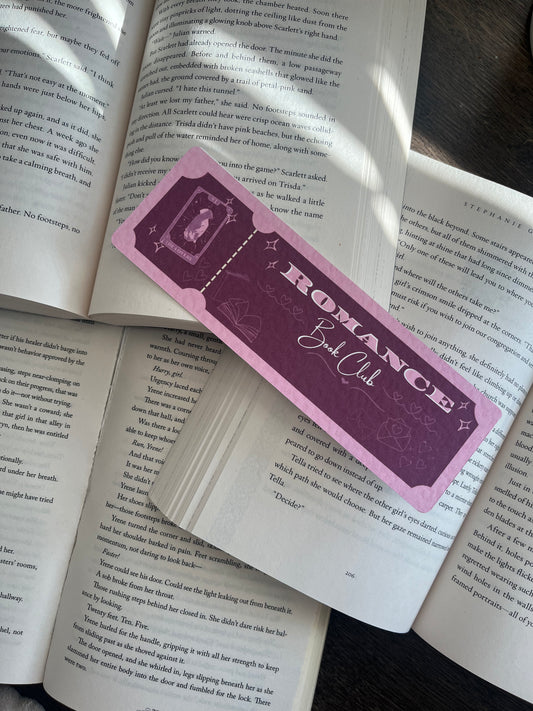 Romance Book Club Bookmark